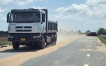 Thiếu cát san lấp, đường N1 thi công gần 4 năm vẫn còn 2,5km chưa xong