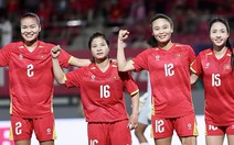 Tuyển nữ Việt Nam - Campuchia (hiệp 1) 2-0: Vạn Sự nâng tỉ số