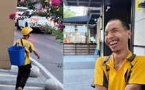 Câu chuyện đằng sau shipper chạy bộ giao đồ ăn
