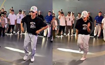 Chàng trai nhảy dây 'nghệ cả củ'