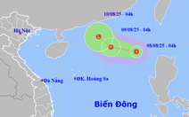 Hình thành áp thấp nhiệt đới trên Biển Đông