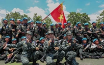 Ca sĩ 'tiếp lửa' cho lực lượng đặc chủng Bộ Công an hợp luyện diễu binh, diễu hành Quốc khánh 2-9