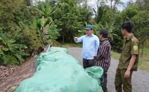 Đổ vỏ sầu riêng gây ô nhiễm, bị công an lập biên bản