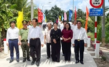 Khánh thành 4 cây cầu nông thôn do trung tướng Đinh Văn Nơi vận động xây dựng