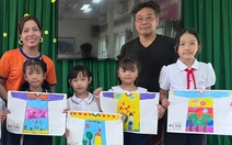 Họa sĩ Nhật đến Côn Đảo dạy vẽ tranh