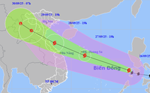 Bão Bualoi vừa vào Biển Đông, dự báo đổ bộ Thanh Hóa - Quảng Trị đêm 28-9