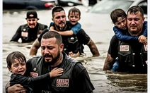 Sự thật về câu chuyện cảm động ‘nhóm biker xăm trổ giải cứu 23 trẻ em trong trận lũ’ ở Mỹ