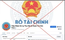 Cảnh báo fanpage giả danh Bộ Tài chính để chiếm đoạt tiền