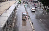 Thêm một con đường ở Hà Nội lắp camera AI, phát hiện hàng loạt xe đi vào làn BRT