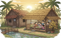 Chái bếp hương tràm nơi mùa xuân hồi sinh