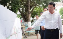 Phó chủ tịch Hoàng Nguyên Dinh thị sát tiến độ giải phóng mặt bằng làm vành đai 2 TP.HCM