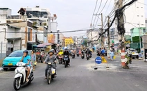 Đường Chu Văn An qua mốc thông xe nhưng chưa dời cột điện, chủ đầu tư tiếp tục chờ hướng dẫn