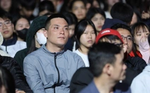 Người thân các tuyển thủ động viên U23 Việt Nam