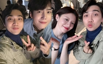 Diễn viên Việt khoe ảnh chụp với Kim Seon Ho, Go Youn Jung, fan hỏi 'anh quét lá đa ở chùa nào vậy'?