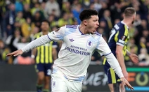 Sancho ghi bàn thắng đầu tiên giúp Aston Villa đi tiếp ở Europa League