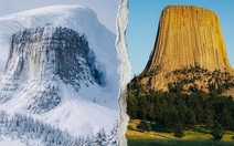 'Trận gió lịch sử' đã thổi tuyết phủ khắp đỉnh Tháp Quỷ ở Mỹ?
