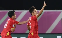 Quốc Việt tri ân Hiểu Minh ở trận gặp U23 Hàn Quốc