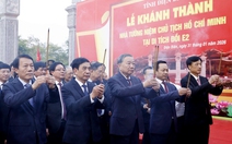 Tổng Bí thư Tô Lâm dự lễ khánh thành Nhà tưởng niệm Chủ tịch Hồ Chí Minh tại Di tích đồi E2