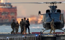 Hình ảnh Tổng thống Maduro đến tòa án New York, đi bằng trực thăng và xe bọc thép