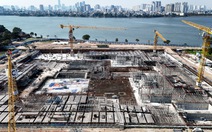 Cảnh tất bật bên trong công trường Nhà hát Opera hơn 12.000 tỉ ven hồ Tây