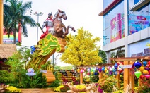 Linh vật ngựa của Đường hoa xuân MENAS 2026 có chủ đề: 'Vươn mình Thánh Gióng'