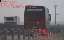 Cảnh sát giao thông ghi nhận gần 100 xe khách vi phạm tốc độ từ TP.HCM đến Nha Trang