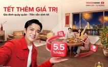 Khai xuân đón lộc: Tiền Tết sinh lời tự động tới 5,5% cùng Techcombank