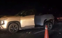 Tai nạn liên hoàn 5 xe trên cao tốc Phan Thiết - Dầu Giây đêm mùng 7 Tết, ùn ứ nhiều cây số