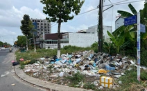 Đổ trộm rác thải ở khu lấn biển Rạch Giá