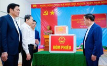 Chủ tịch Quốc hội Trần Thanh Mẫn kiểm tra công tác chuẩn bị bầu cử tại Nghệ An