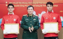 Văn Khang, Công Phương nhận bằng khen của Bộ trưởng Bộ Quốc phòng