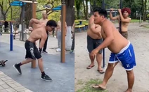 Chàng trai tấu hài bắt chước thanh niên bụng 6 múi trên mạng