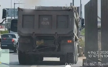 Xe ben dừng trên cao tốc 'không đặt biển cảnh báo' bị Đội cảnh sát giao thông số 6 lập biên bản