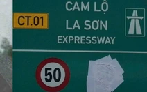 Biển tốc độ tối đa bằng tốc độ tối thiểu trên cao tốc: Đã chỉnh sửa lại biển báo toàn tuyến