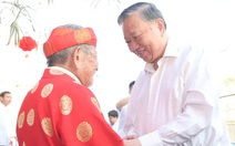 Tổng Bí thư Tô Lâm thăm, chúc Tết nhà nghiên cứu Nguyễn Đình Tư