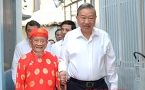 Tổng Bí thư Tô Lâm thăm, chúc Tết nhà nghiên cứu Nguyễn Đình Tư