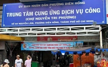 Có hay không việc đổi tên chợ Nguyễn Tri Phương thành Trung tâm Cung ứng dịch vụ công?