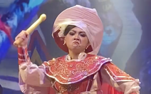 Bùm Bum, cháu gái nghệ sĩ Vũ Linh, hát Tiếng trống Mê Linh khiến khán giả 'giật mình'