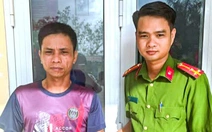 Mời làm việc thanh niên giật điện thoại của người bán vé số dạo