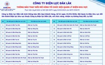 Công ty Điện lực Đắk Lắk thay đổi tên các đội quản lý điện khu vực