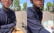 Tài xế bán tải không nhận tiền bồi thường khi thanh niên tông vỡ đèn hậu