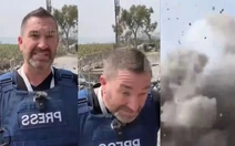 Video: Phóng viên Nga suýt chết khi Israel không kích Lebanon