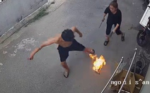 Chồng nhanh trí khi đèn khò bị hở gas