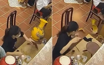 Cô gái đứng hình vì chiếc bình đắt tiền vỡ vụn trước mắt