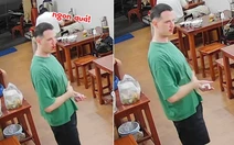 Du khách nước ngoài vỗ bụng khen món bún bò Huế khiến dân mạng thích thú