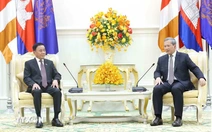 Thường trực Ban Bí thư Trần Cẩm Tú hội kiến Thủ tướng Campuchia Hun Manet