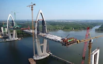 Ngắm cầu Phước An có độ tĩnh không lớn nhất Việt Nam sắp về đích
