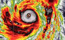 Siêu bão Sinlaku tiếp tục mạnh thêm, gió lên tới 212km/h