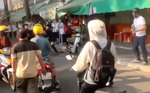 Công an phường Chợ Lớn triệu tập nhóm thanh thiếu niên đánh nhau trước cổng trường