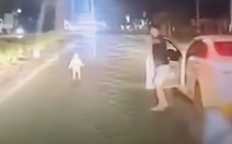 Bé gái đi lạc giữa đường được tài xế ô tô cứu kịp thời